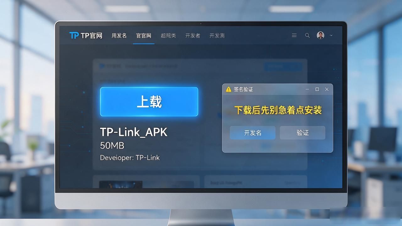 tp-link官网app下载安全判断_使用TP官网下载app正版的安全性评估_域名识别安装包校验权限审查