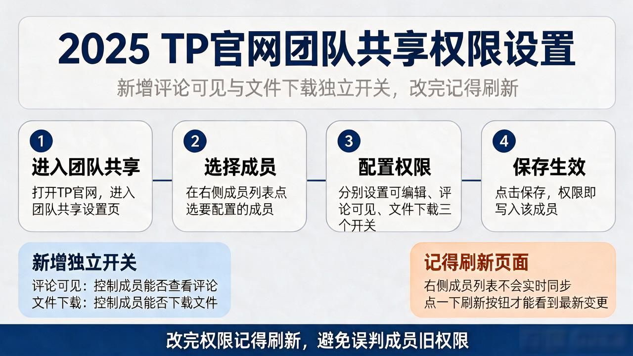 权限设置细节调整_如何在2025 TP官网最新版本中实现团队共享_TP官网2025最新版团队共享配置流程