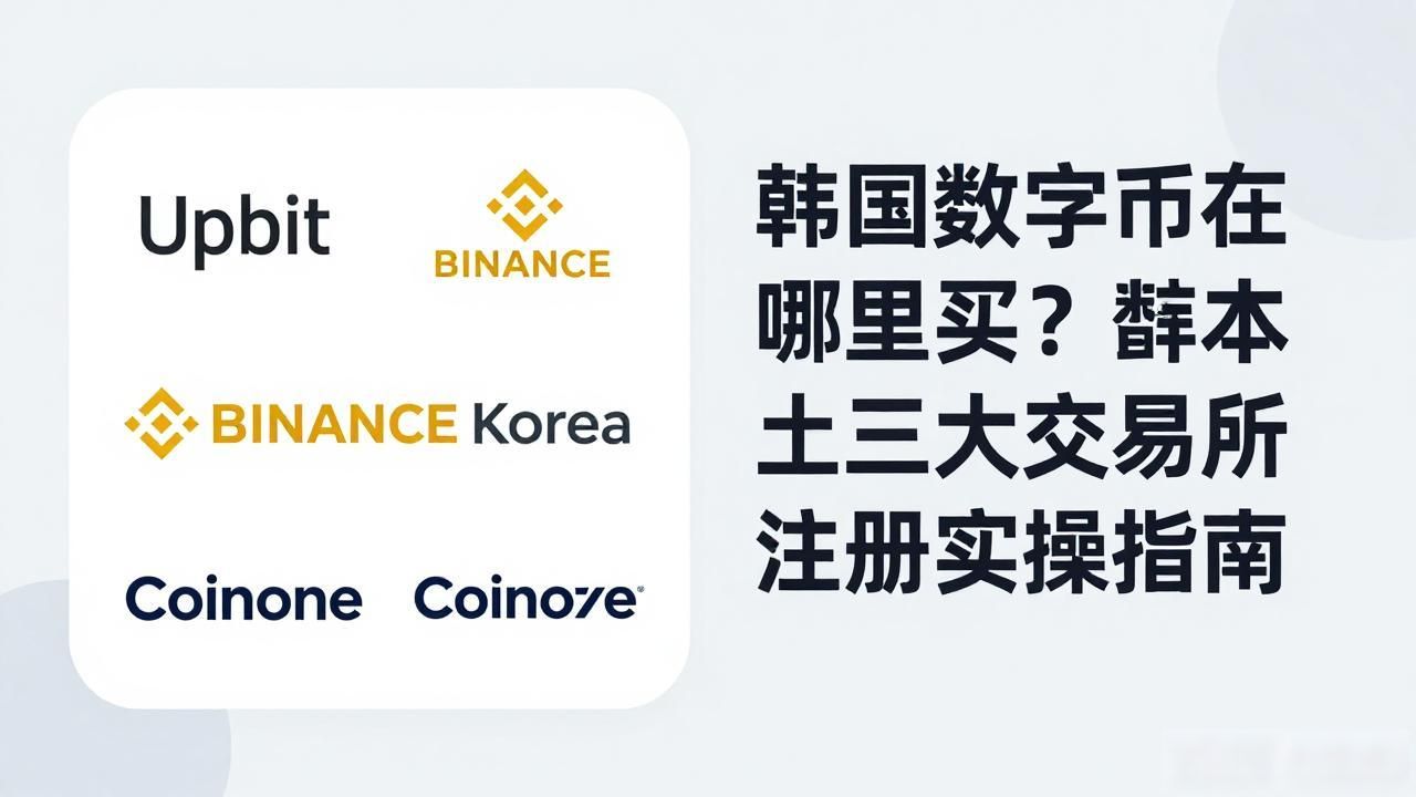 韩国数字货币在哪里买？韩国本土三大交易所注册实操指南