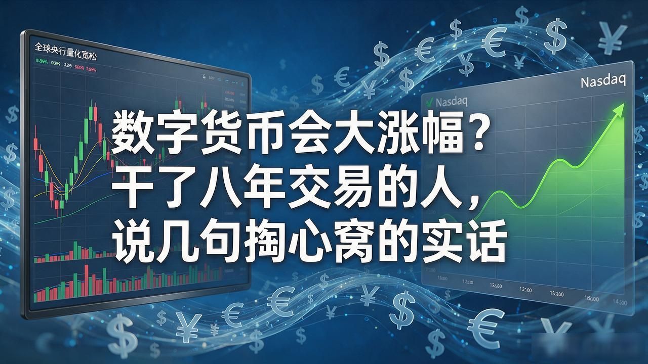 数字货币会大涨幅？干了八年交易的人，说几句掏心窝的实话