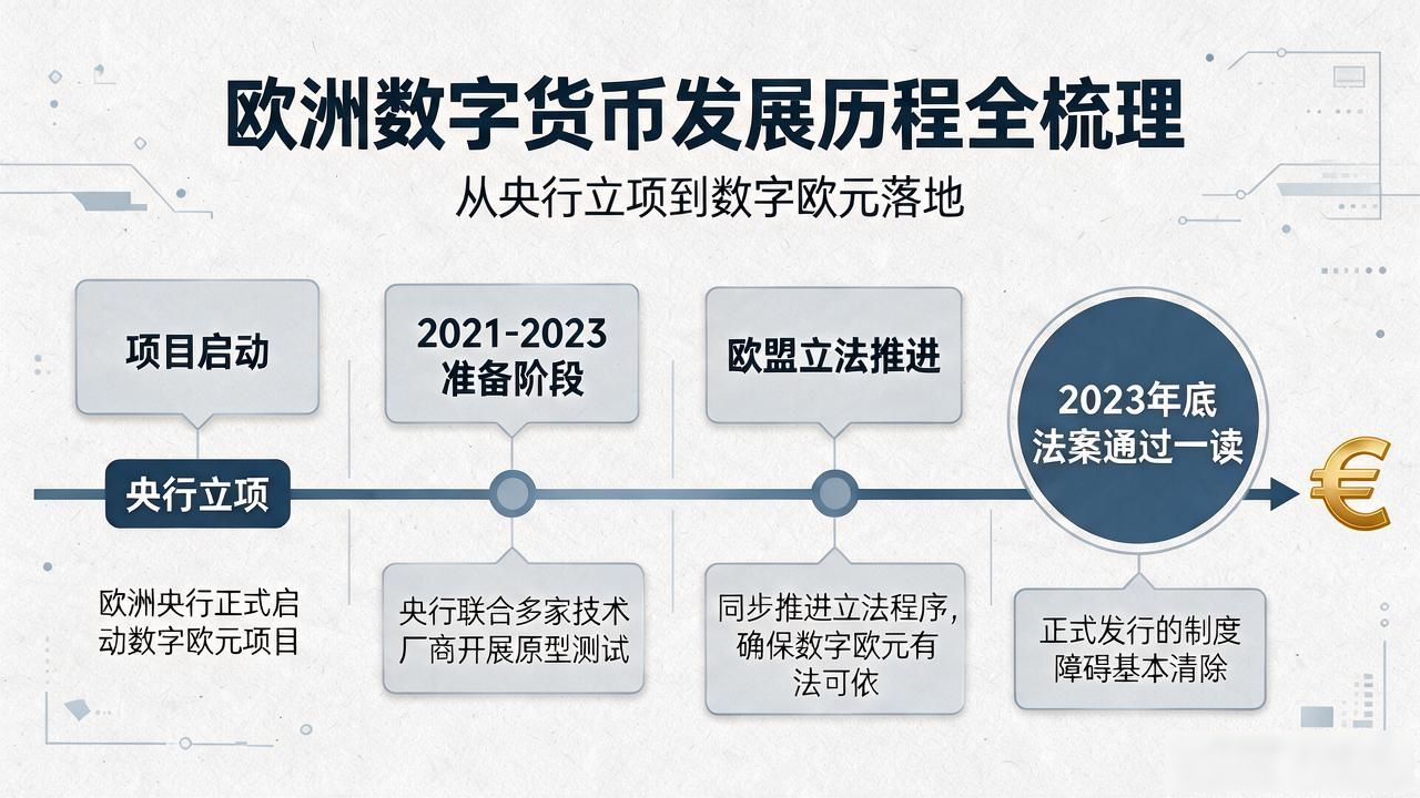 欧洲数字货币发展历程全梳理：从央行立项到数字欧元落地