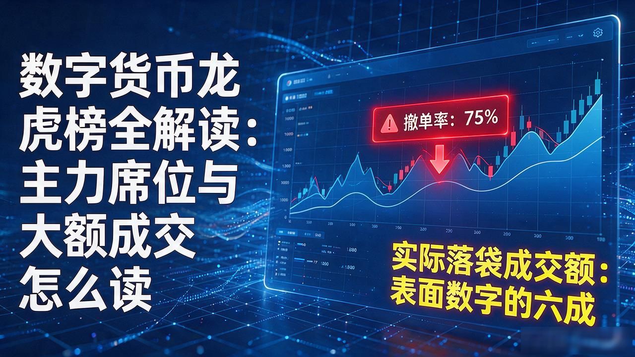 数字货币龙虎榜全解读：主力席位与大额成交怎么读
