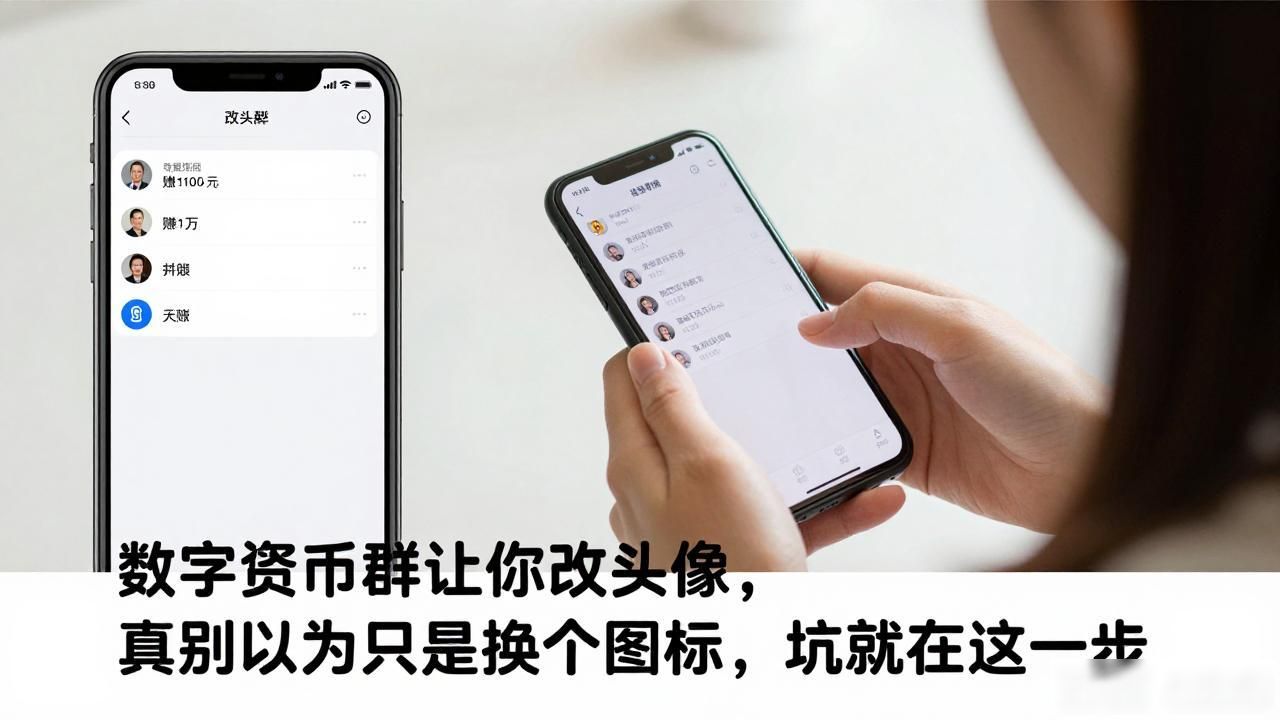 数字货币群让你改头像，真别以为只是换个图标，坑就在这一步