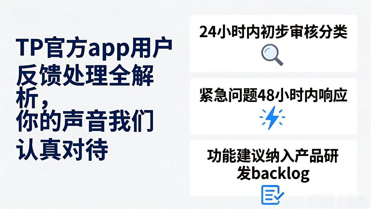 用户意见转化为服务提升_用户体验反馈处理机制_TP官方app如何处理用户反馈?