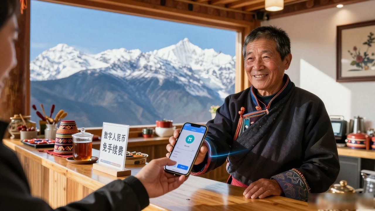 德钦县数字货币能用了，梅里雪山脚下碰一碰就付账