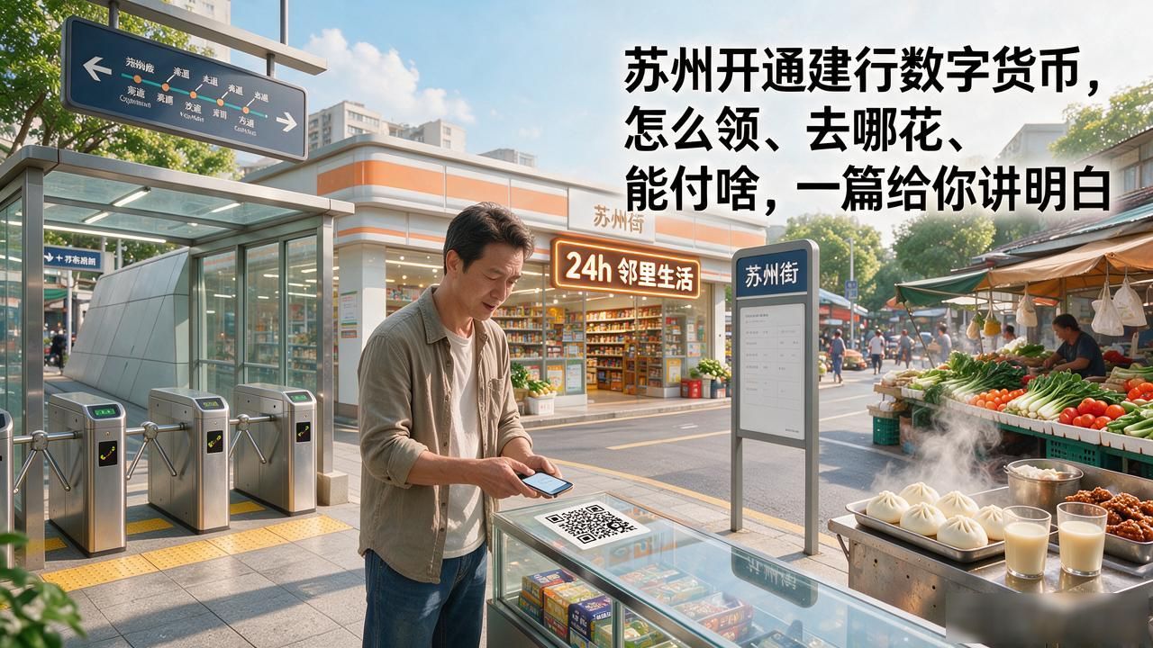 苏州开通建行数字货币，怎么领、去哪花、能付啥，一篇给你讲明白