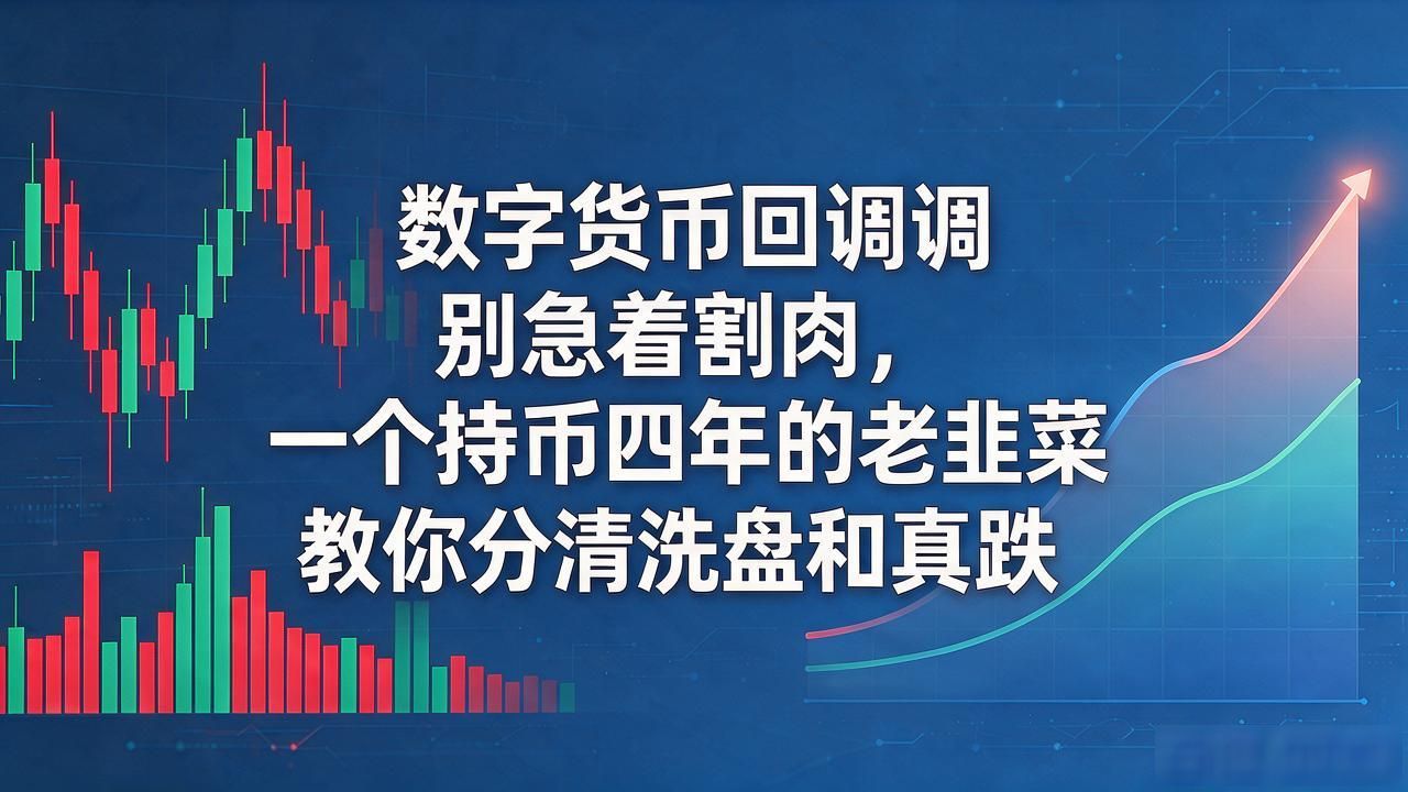 数字货币回调别急着割肉，一个持币四年的老韭菜教你分清洗盘和真跌