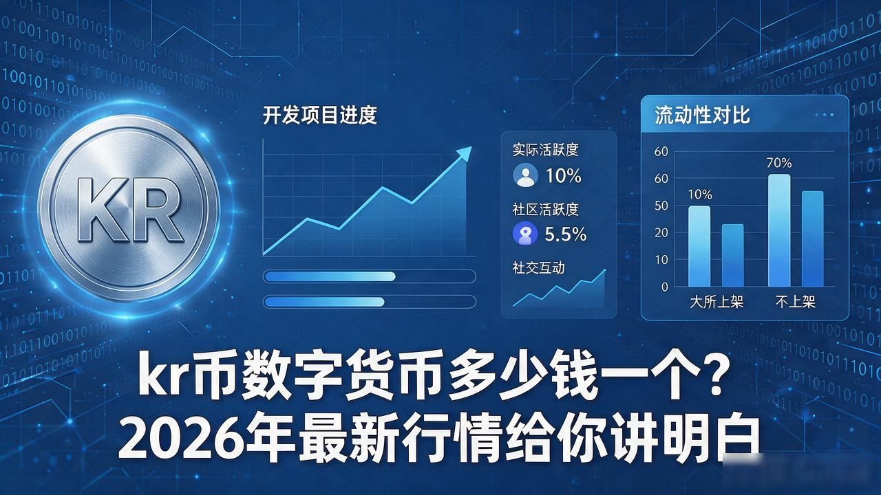 kr币数字货币多少钱一个？2026年最新行情给你讲明白