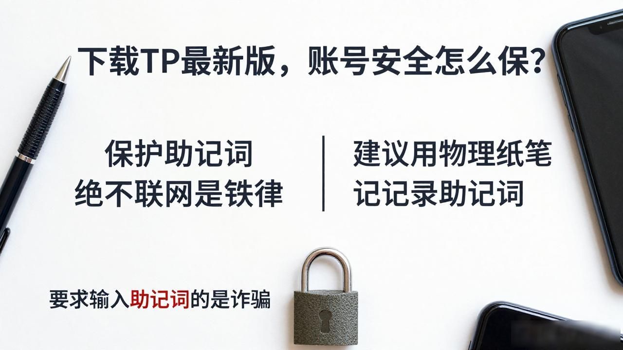 安全保障:在下载tp最新版时如何确保账号信息不被泄露?_助记词网络安全防范_TokenPocket去中心化钱包安全下载