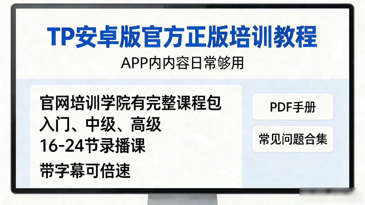 TP安卓版官方正版的用户培训与学习资源_安卓版TP培训体系_官网培训学院课程包