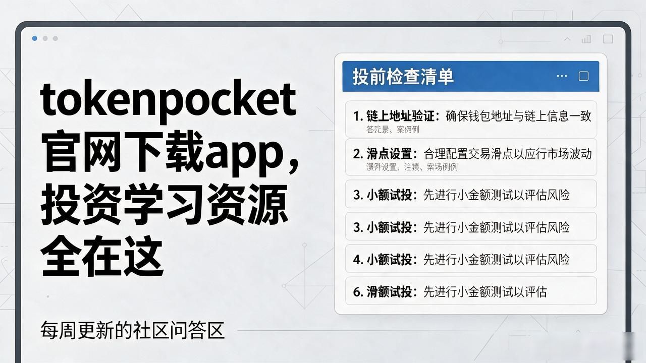 如何利用tokenpocket钱包官网下载app获取全面的投资教育与指导资源?_Tokenpocket官网下载路径_Tokenpocket投资学习体系