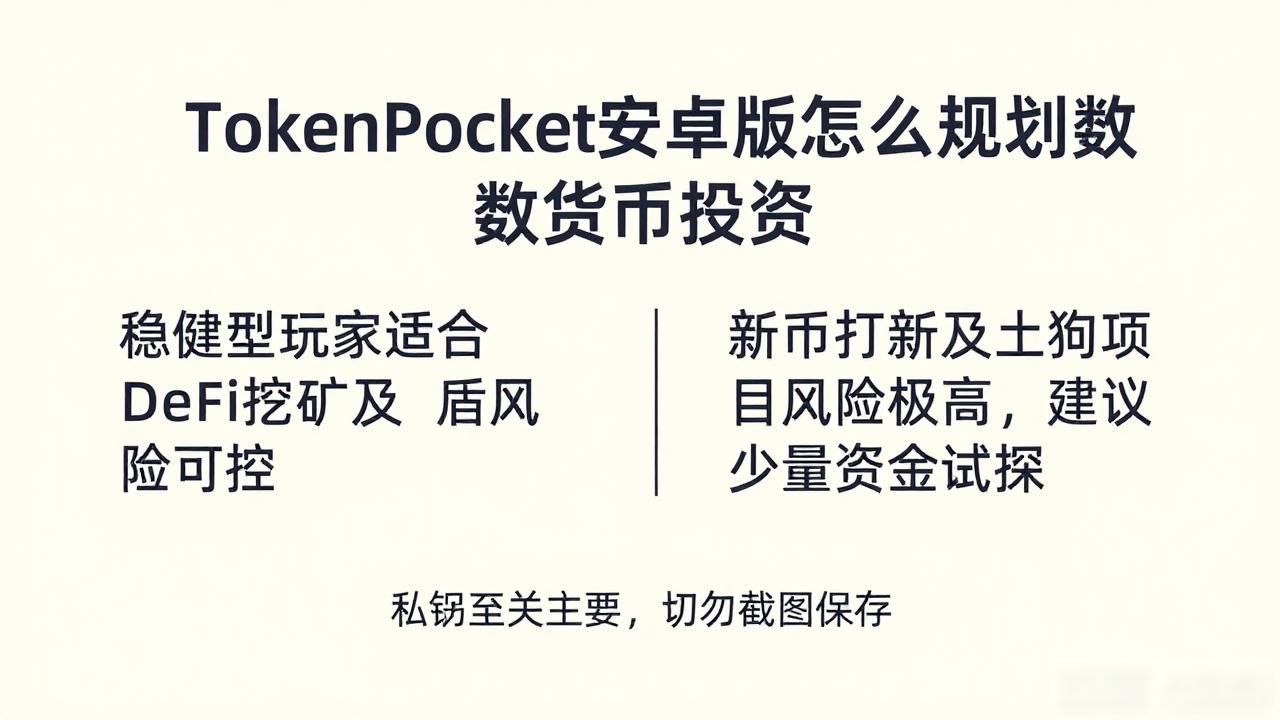 如何通过tokenpocket钱包安卓版规划你的数字货币投资策略?_TokenPocket钱包安卓版投资策略_TokenPocket链上交互活动风险