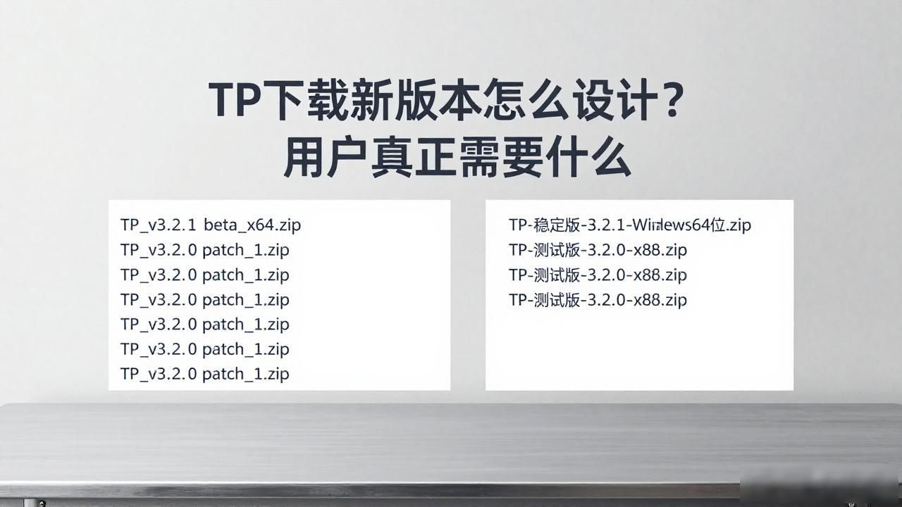 TP最新版下载的设计原则与用户需求_下载页面设计优化_文件命名清晰度